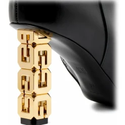 Givenchy - Black Calf Leather G Cube Ankle Boots - Givenchy Exclusive Luxury Collection - Avvenice