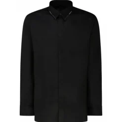 Givenchy - Black Cotton Collar Detail Shirt - Givenchy Exclusive Luxury Collection - Avvenice