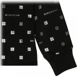 Givenchy - Black Cotton Monogram Print Hoodie - Givenchy Exclusive Luxury Collection - Avvenice