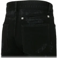 Givenchy - Black Cotton Ripped Jeans - Givenchy Exclusive Luxury Collection - Avvenice