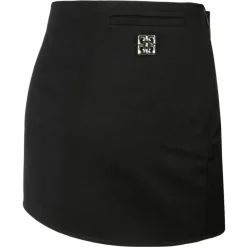 Givenchy - Black 4G-Plaque Miniskirt - Givenchy Exclusive Luxury Collection - Avvenice
