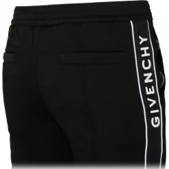 Givenchy - Black Jersey Logo Bands Joggers - Givenchy Exclusive Luxury Collection - Avvenice