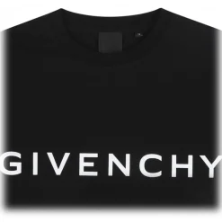 Givenchy - Black Lettering Logo T-Shirt - Givenchy Exclusive Luxury Collection - Avvenice