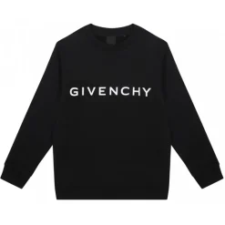 Givenchy - Black Lettering Logo Sweatshirt - Givenchy Exclusive Luxury Collection - Avvenice