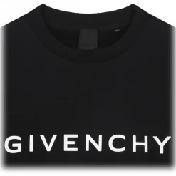 Givenchy - Black Lettering Logo Sweatshirt - Givenchy Exclusive Luxury Collection - Avvenice