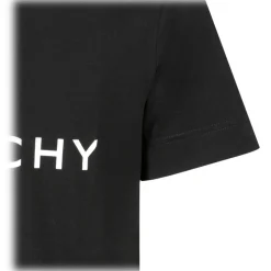 Givenchy - Black Logo Print T-Shirt - Givenchy Exclusive Luxury Collection - Avvenice