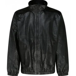 Givenchy - Black Nappa Leather 4G Jogging Jacket - Givenchy Exclusive Luxury Collection - Avvenice