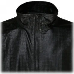 Givenchy - Black Nappa Leather 4G Jogging Jacket - Givenchy Exclusive Luxury Collection - Avvenice