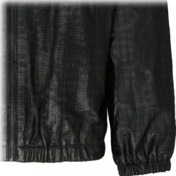 Givenchy - Black Nappa Leather 4G Jogging Jacket - Givenchy Exclusive Luxury Collection - Avvenice