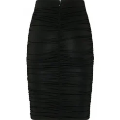 Givenchy - Black Ruched Skirt - Givenchy Exclusive Luxury Collection - Avvenice