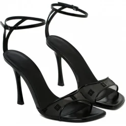 Givenchy - Black Stitch Sandals - Givenchy Exclusive Luxury Collection - Avvenice