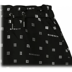 Givenchy - Black Stretch Cotton Logo Print Skirt - Givenchy Exclusive Luxury Collection - Avvenice