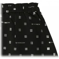 Givenchy - Black Stretch Cotton Logo Print Skirt - Givenchy Exclusive Luxury Collection - Avvenice
