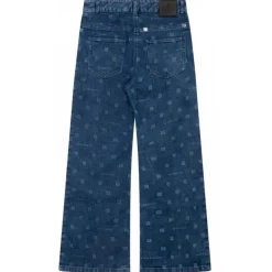 Givenchy - Blue 4G Wide Leg Jeans - Givenchy Exclusive Luxury Collection - Avvenice