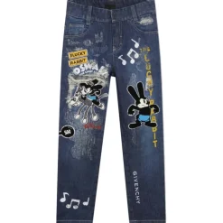 Givenchy - Disney Embroidered Kids Straight-Leg Jeans - Givenchy Exclusive Luxury Collection - Avvenice