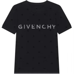 Givenchy - Double Layered Fitted T-Shirt in Cotton with 4G Tulle - Givenchy Exclusive Luxury Collection - Avvenice