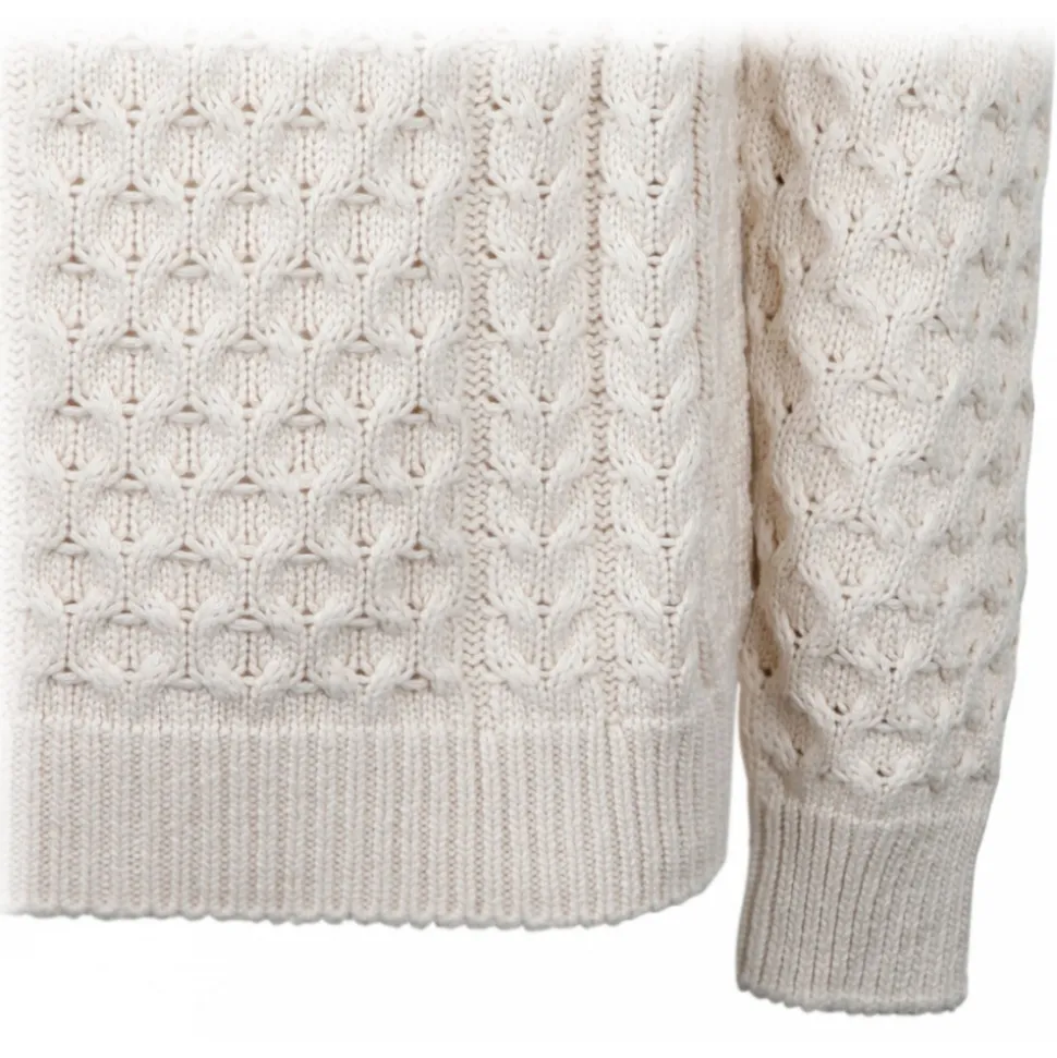 Givenchy - Givenchy Cream 4G Woven Knit Sweater - Givenchy Exclusive Luxury Collection - Avvenice