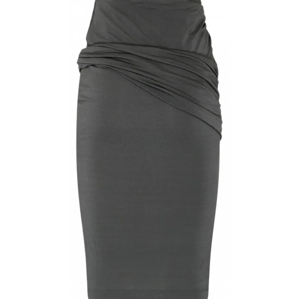 Givenchy - Grey Crepe Midi Skirt - Givenchy Exclusive Luxury Collection - Avvenice