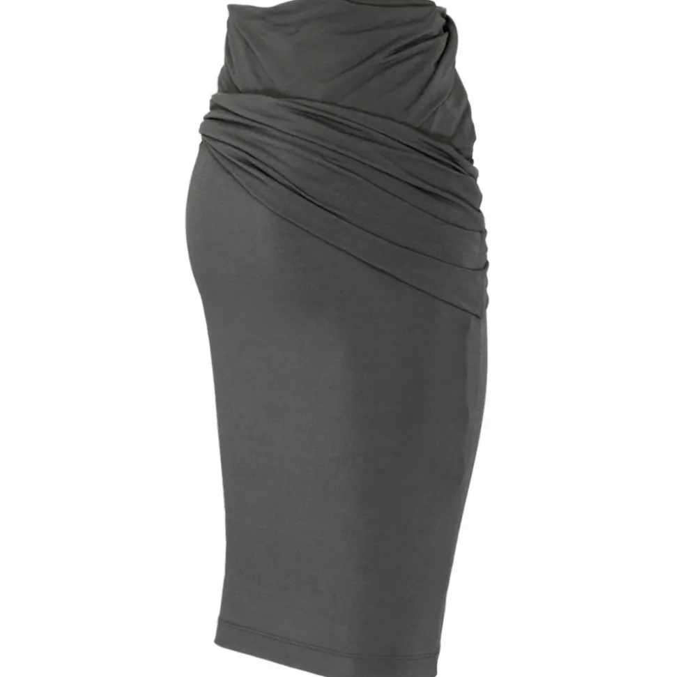 Givenchy - Grey Crepe Midi Skirt - Givenchy Exclusive Luxury Collection - Avvenice