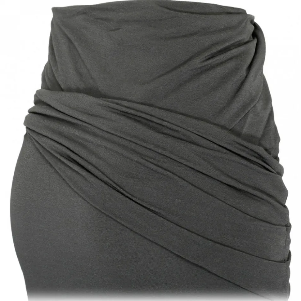 Givenchy - Grey Crepe Midi Skirt - Givenchy Exclusive Luxury Collection - Avvenice