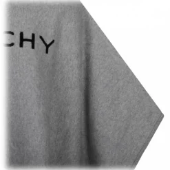 Givenchy - Grey Intarsia Knit Poncho - Givenchy Exclusive Luxury Collection - Avvenice