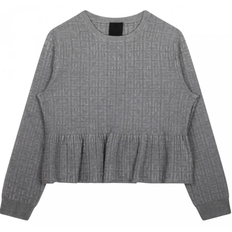 Givenchy - Grey Logo Jacquard T-Shirt - Givenchy Exclusive Luxury Collection - Avvenice