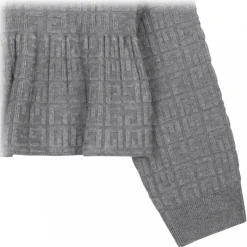 Givenchy - Grey Logo Jacquard T-Shirt - Givenchy Exclusive Luxury Collection - Avvenice