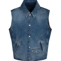 Givenchy - Indigo Blue Denim Vest - Givenchy Exclusive Luxury Collection - Avvenice