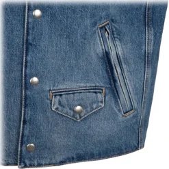 Givenchy - Indigo Blue Denim Vest - Givenchy Exclusive Luxury Collection - Avvenice