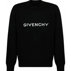 Givenchy - Inlay Logo Black Wool Pullover - Givenchy Exclusive Luxury Collection - Avvenice