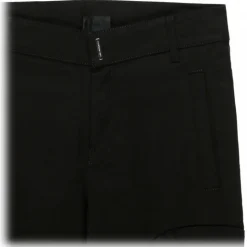 Givenchy - Kids Black Cotton Logo Plaque Gabardine Trousers - Givenchy Exclusive Luxury Collection - Avvenice