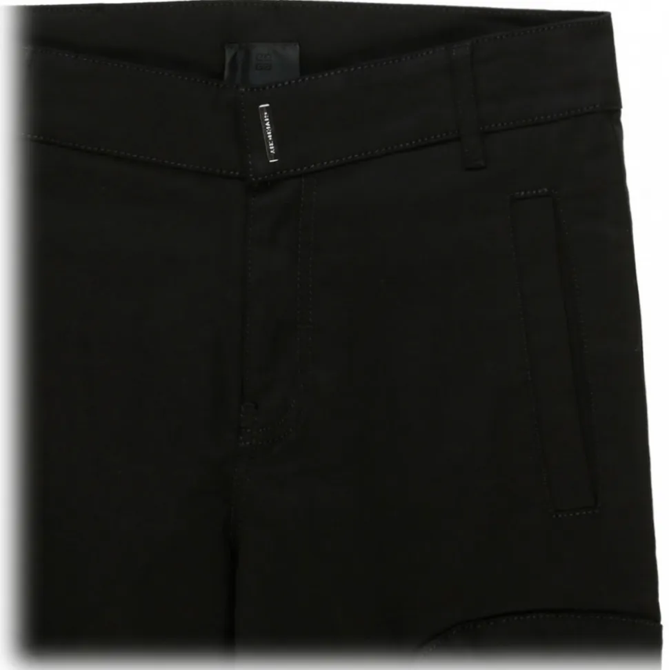 Givenchy - Kids Black Cotton Logo Plaque Gabardine Trousers - Givenchy Exclusive Luxury Collection - Avvenice