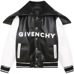 Givenchy - Kids Bomber Jacket in Black and White - Givenchy Exclusive Luxury Collection - Avvenice