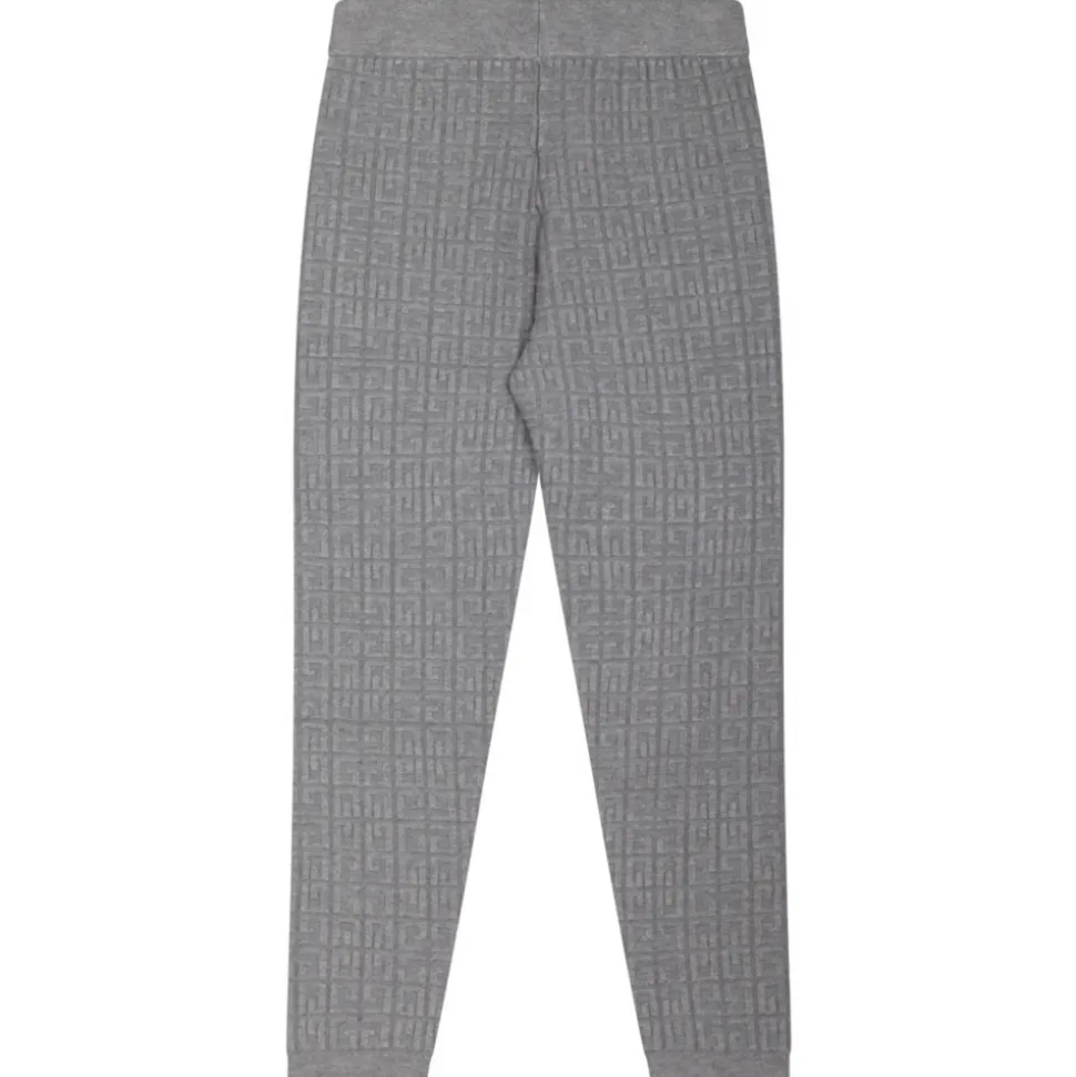 Givenchy - Kids Grey Logo Jacquard Leggings - Givenchy Exclusive Luxury Collection - Avvenice