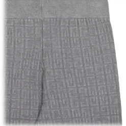 Givenchy - Kids Grey Logo Jacquard Leggings - Givenchy Exclusive Luxury Collection - Avvenice