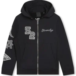 Givenchy - Kids Hooded Cardigan in Black - Givenchy Exclusive Luxury Collection - Avvenice