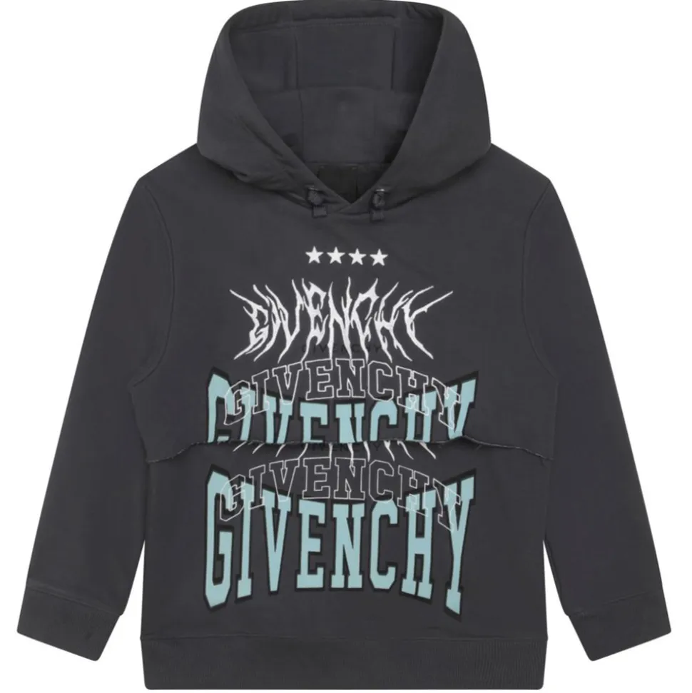 Givenchy - Kids Hoodie in Dark Grey - Givenchy Exclusive Luxury Collection - Avvenice