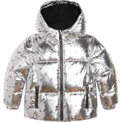 Givenchy - Kids Puffer Jacket in Light Grey - Givenchy Exclusive Luxury Collection - Avvenice