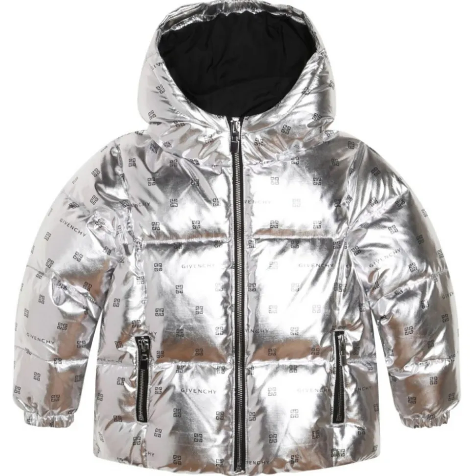 Givenchy - Kids Puffer Jacket in Light Grey - Givenchy Exclusive Luxury Collection - Avvenice