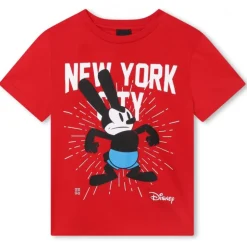 Givenchy - Kids Short Sleeve T-Shirt in Red - Givenchy Exclusive Luxury Collection - Avvenice