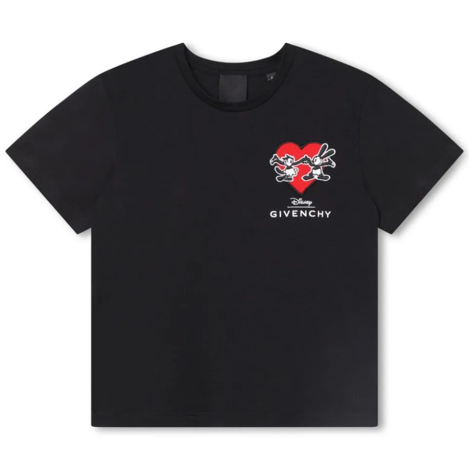 Givenchy - Kids Short Sleeve T-Shirt in Black - Givenchy Exclusive Luxury Collection - Avvenice