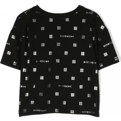 Givenchy - Kids Short Sleeve T-Shirt in Black - Givenchy Exclusive Luxury Collection - Avvenice