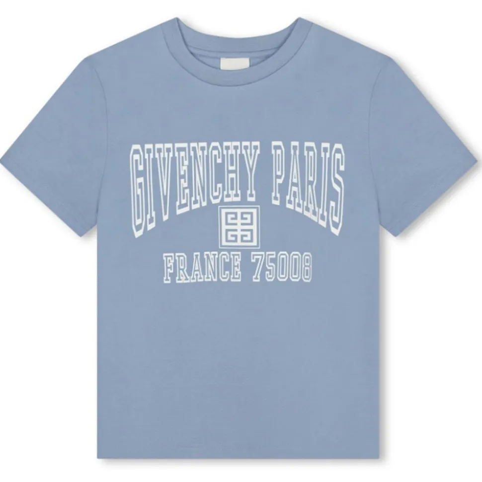 Givenchy - Light Blue 4G-Print Cotton T-Shirt - Givenchy Exclusive Luxury Collection - Avvenice