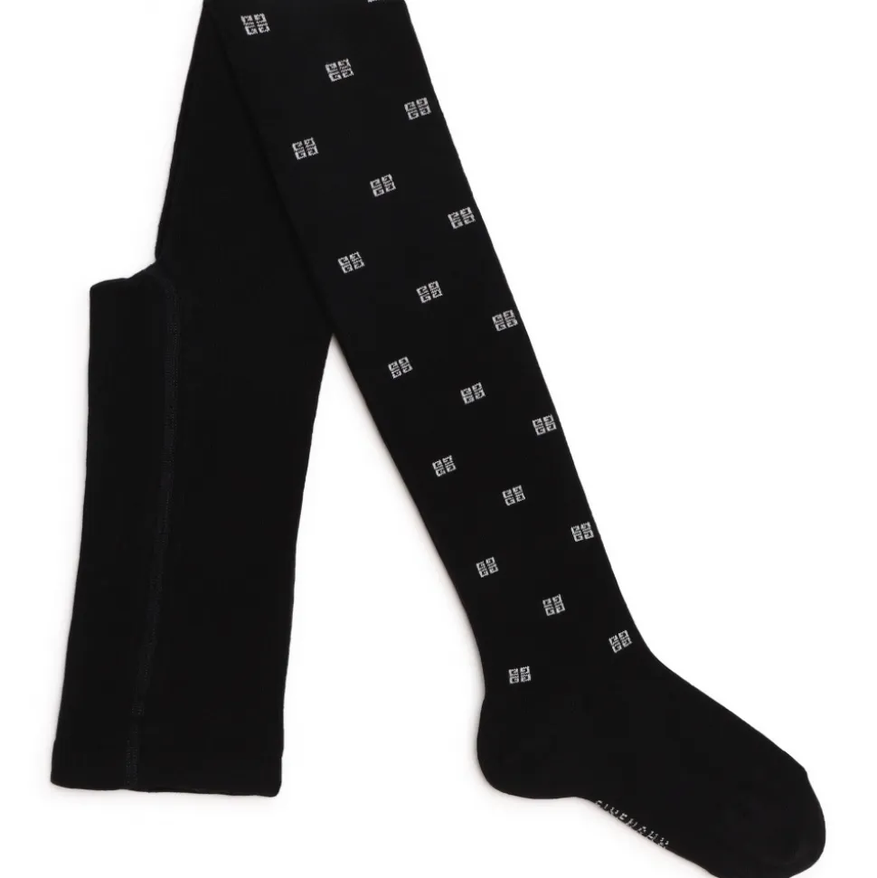 Givenchy - Logo-Intarsia Cotton Tights - Givenchy Exclusive Luxury Collection - Avvenice