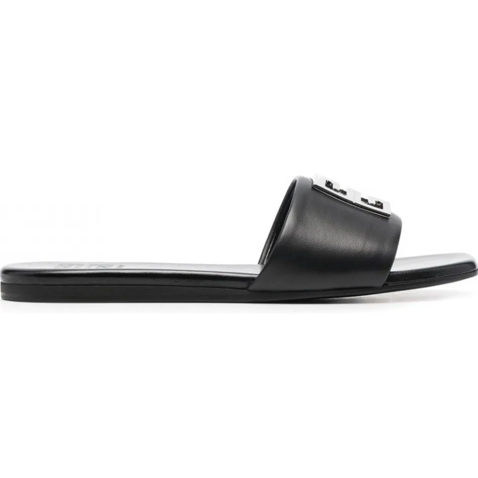 Givenchy - Logo-Plaque Detail Sandals - Givenchy Exclusive Luxury Collection - Avvenice