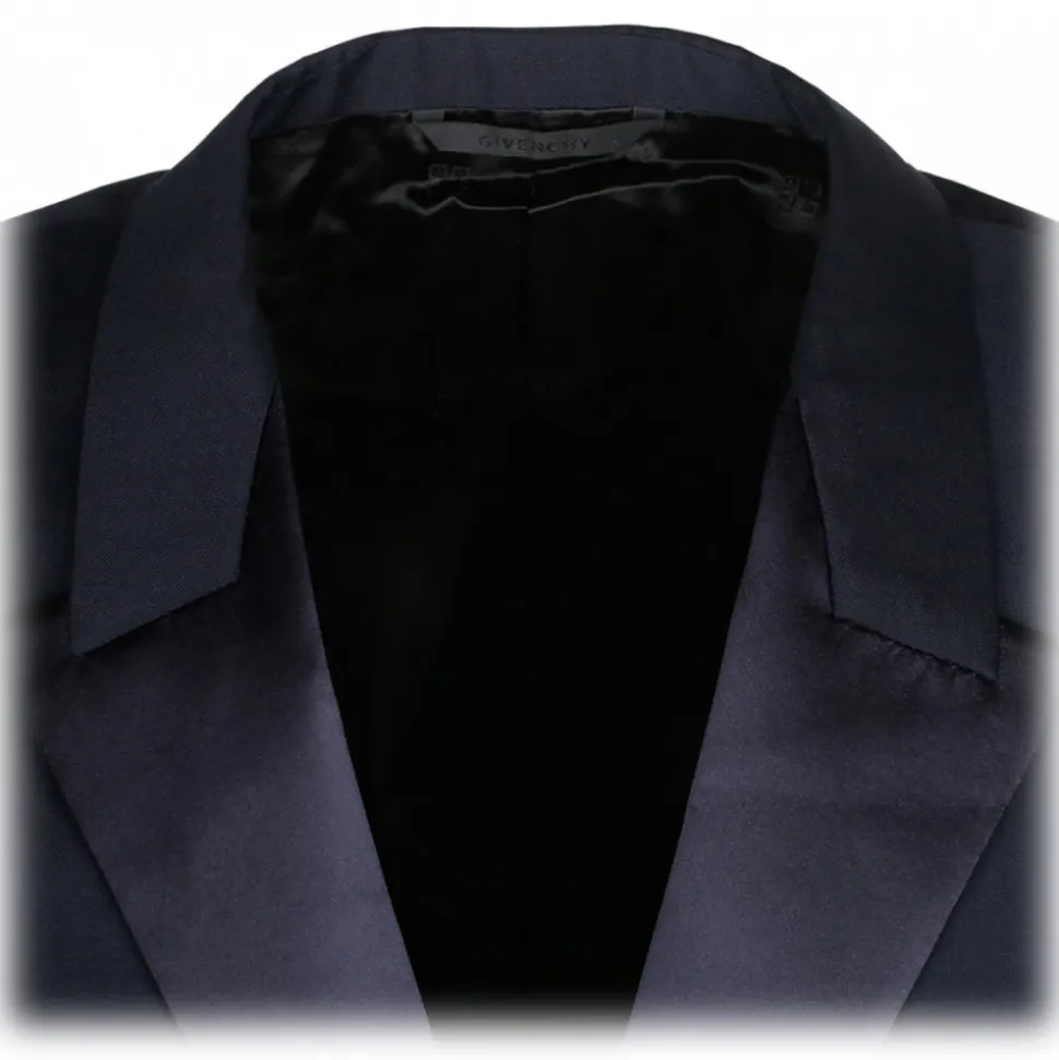 Givenchy - Night Blue Wool Blazer - Givenchy Exclusive Luxury Collection - Avvenice