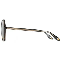 Givenchy - Oversized Sunglasses with Metal Soul Rings Gold and Brown Lenses - Sunglasses - Givenchy Eyewear - Avvenice