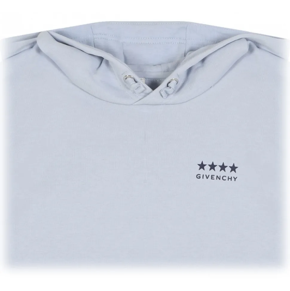Givenchy - Pale Blue Hooded Sweatshirt - Givenchy Exclusive Luxury Collection - Avvenice