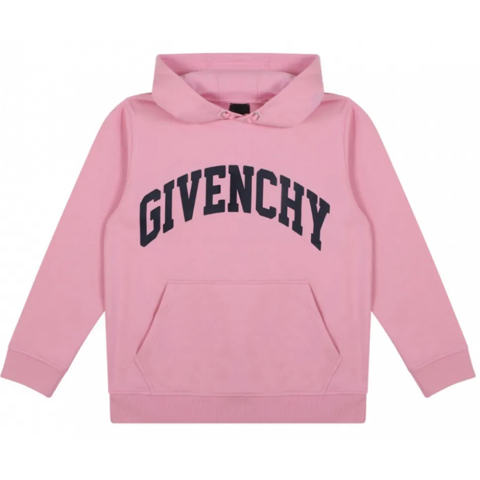 Givenchy - Pink Lettering Logo Hoodie - Givenchy Exclusive Luxury Collection - Avvenice