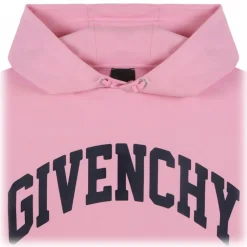 Givenchy - Pink Lettering Logo Hoodie - Givenchy Exclusive Luxury Collection - Avvenice